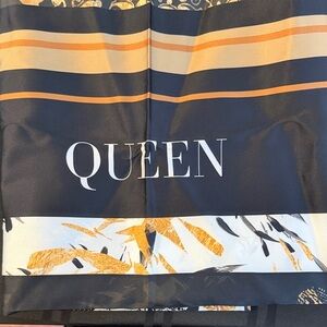 Sassy Jones Black and Gold Queen Scarf